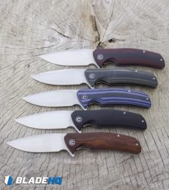 CIVIVI Incite Liner Lock Knife Green G-10/Carbon Fiber (3.7" Satin) C908A -Knife Shop CIVIVI Incite Liner Lock Knife Cuibourtia Wood Satin C908D BHQ 100867 kp stump web