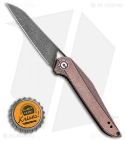 CIVIVI Isham Mckenna Liner Lock Blackwashed Copper (2.875 Damascus) C905DS-3 -Knife Shop CIVIVI Isham Mckenna Liner Lock Blackwashed Copper 2.875 Damascus C905DS 3 BHQ 114181 LS Bottlecap