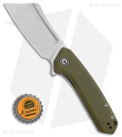 CIVIVI Mini Bullmastiff Liner Lock Knife OD Green G-10 (3" Stonewash) -Knife Shop CIVIVI Mini Bullmastiff Liner Lock Knife OD Green G 10 3in SW C2004B BHQ 112156 LS Bottlecap