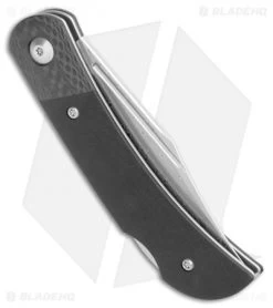 CIVIVI Rustic Gent Lock Back Knife Black G10/CF (2.97" Damascus) C914DS-1 -Knife Shop CIVIVI Rustic Gent LB Black G 10 CF Damascus C914DS 1 BHQ 109015 jr side