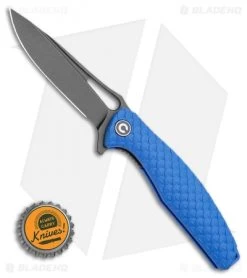 CIVIVI Wyvern Folding Flipper Knife Blue FRN (3.5" Black) -Knife Shop CIVIVI Wyvern Folding Flipper Knife Blue FRN 3.5 Black C902H BHQ 115287 LS Bottlecap