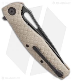 CIVIVI Wyvern Folding Flipper Knife Tan FRN (3.5" Black) -Knife Shop CIVIVI Wyvern Folding Flipper Knife Tan FRN 3.5 Black C902F BHQ 115285 LS Side