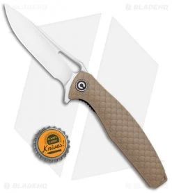 CIVIVI Wyvern Folding Flipper Knife Tan FRN (3.5" Satin) C902C -Knife Shop CIVIVI Wyvern Folding Tan FRN Satin C902C BHQ 100881 jr bottlecap