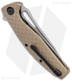 CIVIVI Wyvern Folding Flipper Knife Tan FRN (3.5" Satin) C902C -Knife Shop CIVIVI Wyvern Folding Tan FRN Satin C902C BHQ 100881 jr side