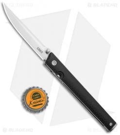 CRKT CEO Liner Lock Knife Black GRN (3.1" Satin) 7096 -Knife Shop CRKT CEO LL Black GRN Satin 7096 BHQ 92432 jr bottlecap