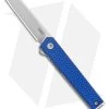 CRKT CEO Microflipper Liner Lock Knife Blue Aluminum (2.21" Satin) -Knife Shop CRKT CEO Microflipper LL Blue Aluminum Satin BHQ 178655 jr