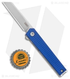 CRKT CEO Microflipper Liner Lock Knife Blue Aluminum (2.21" Satin) -Knife Shop CRKT CEO Microflipper LL Blue Aluminum Satin BHQ 178655 jr bottlecap