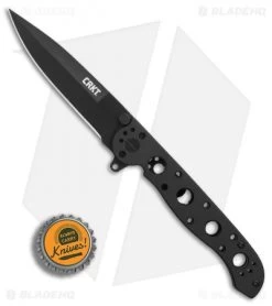 CRKT Carson M16-03KS Frame Lock Flipper Knife (3.55" Black) -Knife Shop CRKT Carson M16 03KS black BHQ 76689 er bottlecap