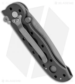 CRKT Carson M16-12 Folding Tanto Flipper Knife BB (3" Bead Blast Serr) -Knife Shop CRKT Carson M16 12 Folding Tanto BB BB Serr BHQ 87731 jr side