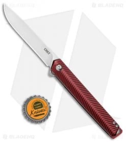 CRKT Ken Onion Stylus Spring Assisted Flipper Knife Maroon (3.1" Satin) K820BXP -Knife Shop CRKT Ken Onion Stylus Assisted Flipper Maroon Satin K820BXP BHQ 124716 jr bottlecap