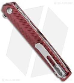 CRKT Ken Onion Stylus Spring Assisted Flipper Knife Maroon (3.1" Satin) K820BXP -Knife Shop CRKT Ken Onion Stylus Assisted Flipper Maroon Satin K820BXP BHQ 124716 jr side