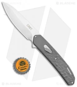 CRKT Onion Bona Fide Liner Lock Knife Gray Aluminum (3.5" Satin) K540GXP -Knife Shop CRKT Onion Bone Fide LL Gray Aluminum Satin K540GXP BHQ 119385 jr bottlecap