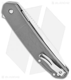 CRKT Onion Bona Fide Liner Lock Knife Gray Aluminum (3.5" Satin) K540GXP -Knife Shop CRKT Onion Bone Fide LL Gray Aluminum Satin K540GXP BHQ 119385 jr side