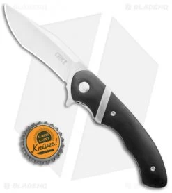 CRKT Philip Booth Snarky Recurve Liner Lock Flipper Knife (3.25" Satin) 7280 -Knife Shop CRKT Philip Booth Snarky Recurve LL Satin 7280 BHQ 71233 jr bottlecap