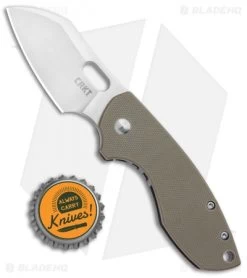 CRKT Pilar Frame Lock Knife Tan G-10 (2.4" Satin D2) -Knife Shop CRKT Pilar FL OD Tan G 10 Satin 5311D2T BHQ 93243 jr bottlecap