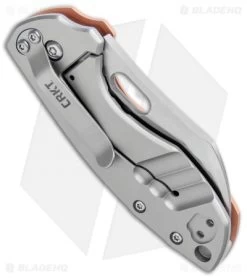 CRKT Pilar Frame Lock Knife Stainless Steel/Copper (2.4" Satin) 5311CU -Knife Shop CRKT Pilar FL SS Copper Satin 5311CU BHQ 103633 jr side 2