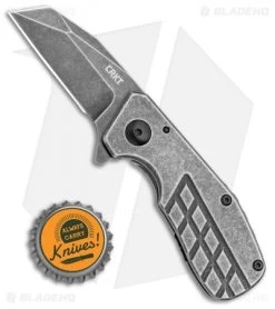 CRKT Razelcliffe Compact Frame Lock Knife Stainless Steel (2.4" Black SW) 4021 -Knife Shop CRKT Razelcliffe Compact Frame Lock Knife Stainless Steel 2.4in Black SW 4021 BHQ 113911 LS Bottlecap