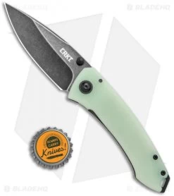 CRKT Tuna Frame Lock Blade HQ Exclusive Knife Natural G-10 (3.25" Smokewash D2) -Knife Shop CRKT Tuna FL Natural G 10 Smokewash 2520JKD2 BHQ 114002 jr bottlecap