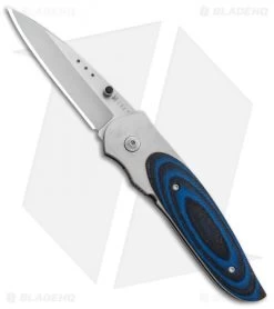 CRKT Viele Wasp Liner Lock Knife Black/Blue G-10 (2.8" Bead Blast) 8002