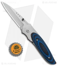 CRKT Viele Wasp Liner Lock Knife Black/Blue G-10 (2.8" Bead Blast) 8002 -Knife Shop CRKT Viele Wasp LL Black Blue G 10 BB 8002 BHQ 87016 jr bottlecap
