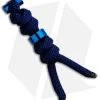 Chris Reeve Knives Large Cord Tie Midnight Lanyard W/ Blue Bead