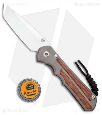 Chris Reeve Knives Large Inkosi Tanto Frame Lock Knife Micarta (3.5" SW) CRK 6 Chris Reeve Knives Large Inkosi Tanto Frame Lock Knife Micarta (3.5" SW) CRK - Image 4