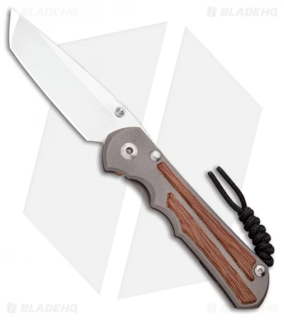 Chris Reeve Knives Large Inkosi Tanto Frame Lock Knife Micarta (3.5" SW) CRK 3 Chris Reeve Knives Large Inkosi Tanto Frame Lock Knife Micarta (3.5" SW) CRK