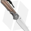 Chris Reeve Knives Large Inkosi Tanto LH Frame Lock Knife Micarta (3.5" SW) CRK