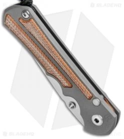 Chris Reeve Knives Large Inkosi Tanto LH Frame Lock Knife Micarta (3.5" SW) CRK -Knife Shop Chris Reeve LH Large Inkosi Tanto FL Micarta SW BHQ 88754 jr spine