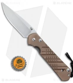 Chris Reeve Large Sebenza 21 Knife CGG Cross Hatch Bronze (3.625" Stonewash) -Knife Shop Chris Reeve Large Sebenza 21 CGG Cross Hatch Bronze SW BHQ 67731 jr bottlecap 2