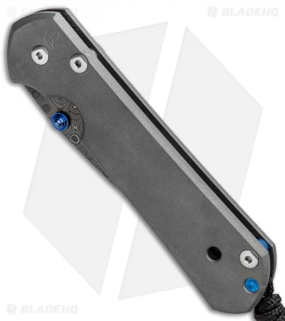 Chris Reeve Large Sebenza 21 Frame Lock Knife Titanium (3.6" Raindrop Damascus) 4 Chris Reeve Large Sebenza 21 Frame Lock Knife Titanium (3.6" Raindrop Damascus) - Image 2