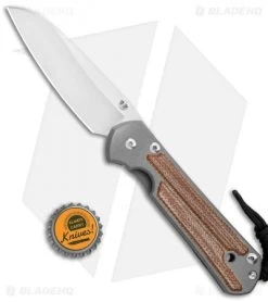 Chris Reeve Large Sebenza 21 Insingo Knife W/ Natural Micarta Inlays (3.625" SW) -Knife Shop Chris Reeve Large Sebenza 21 Natural Inlays L21 1264 BHQ 94287 jr bottlecap