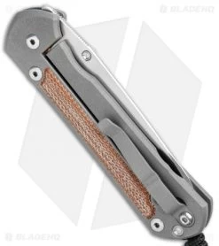 Chris Reeve Large Sebenza 21 Insingo Knife W/ Natural Micarta Inlays (3.625" SW) -Knife Shop Chris Reeve Large Sebenza 21 Natural Inlays L21 1264 BHQ 94287 jr side