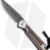 Chris Reeve Large Sebenza 21 Knife W/ Striped Platan Inlays (3.625" Damascus) -Knife Shop Chris Reeve Large Sebenza 21 Striped Platan Inlays Damascus L21 1240 BHQ 87904 jr