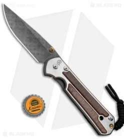Chris Reeve Large Sebenza 21 Knife W/ Striped Platan Inlays (3.625" Damascus) -Knife Shop Chris Reeve Large Sebenza 21 Striped Platan Inlays Damascus L21 1240 BHQ 87904 jr bottlecap