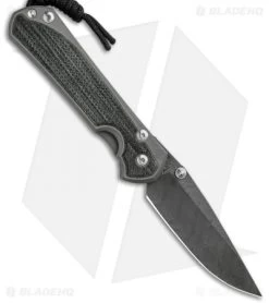 Chris Reeve Left-Hand Large Sebenza 31 Black Micarta (3.625" Boomerang Dam.)