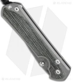 Chris Reeve Left-Hand Large Sebenza 31 Black Micarta (3.625" Boomerang Dam.) -Knife Shop Chris Reeve Large Sebenza 31 Black Micarta Boomerang Damascus Left Hand BHQ 118014 jr spine