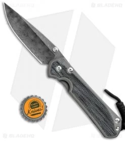 Chris Reeve Large Sebenza 31 Black Micarta (3.6" Raindrop Damascus) -Knife Shop Chris Reeve Large Sebenza 31 Black Micarta Raindrop Damascus BHQ 98946 jr bottlecap