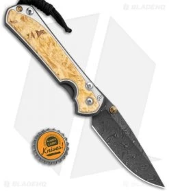 Chris Reeve Large Sebenza 31 Box Elder (3.62" Boomerang Damascus) Left-Hand -Knife Shop Chris Reeve Large Sebenza 31 LEFT HAND Box Elder Boomerang Damascus BHQ 118512 JR bottlecap