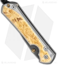 Chris Reeve Large Sebenza 31 Box Elder (3.62" Boomerang Damascus) Left-Hand -Knife Shop Chris Reeve Large Sebenza 31 LEFT HAND Box Elder Boomerang Damascus BHQ 118512 JR spine