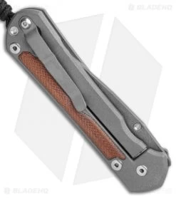 Chris Reeve Left Hand Large Sebenza 31 Natural Micarta Ladder Damascus -Knife Shop Chris Reeve Large Sebenza 31 Natural Micarta Ladder Damascus Left Hand BHQ 98941 LS Side