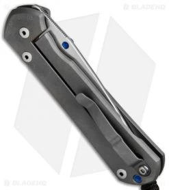 Chris Reeve Large Sebenza 21 Graphic Blue Sapphire Cabochon (Satin) -Knife Shop Chris Reeve Large Sebenza Graphic Blue Sapphire Cabochon BHQ 68561 jr side