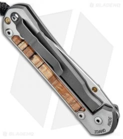 Chris Reeve Left Hand Large Sebenza 21 Knife Spalted Beech (3.6" Stonewash) -Knife Shop Chris Reeve Left Hand Large Sebenza 21 Spalted Beech SW L21 1163 BHQ 87893 jr side