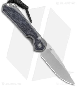 Chris Reeve Left Hand Small Sebenza 31 Knife Black Micarta Double Lug (3" SW)