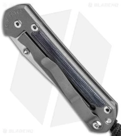 Chris Reeve Left Hand Small Sebenza 31 Knife Black Micarta Double Lug (3" SW) -Knife Shop Chris Reeve Left Hand Small Sebenza 31 Black Micarta Double Lug SW BHQ 145386 jr side