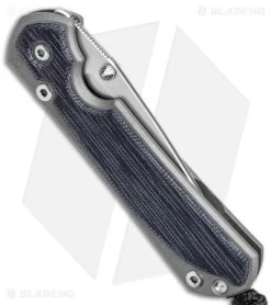 Chris Reeve Left Hand Small Sebenza 31 Knife Black Micarta Double Lug (3" SW) -Knife Shop Chris Reeve Left Hand Small Sebenza 31 Black Micarta Double Lug SW BHQ 145386 jr spine