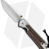 Chris Reeve Large Sebenza 21 Knife W/ Striped Platan Inlays (3.6" Satin) -Knife Shop Chris Reeve Sebenza 21 Large Striped Platan L21 1234 BHQ 80788 jr
