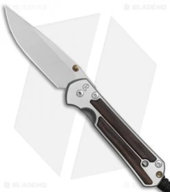 Chris Reeve Small Sebenza 21 Knife W/ Macassar Ebony Inlays (2.94" Plain)