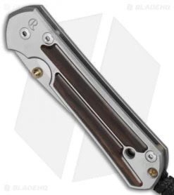 Chris Reeve Small Sebenza 21 Knife W/ Macassar Ebony Inlays (2.94" Plain) -Knife Shop Chris Reeve Small Sebenza 21 Macassar Ebony Inlays Plain BHQ 14264 er spine