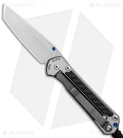 Chris Reeve Left-Hand Small Sebenza 21 Tanto Knife CF Inlays (2.94" Stonewash) -Knife Shop Chris Reeve Small Sebenza 21 Tanto Left Handed CF Inlays SW BHQ 90354 er